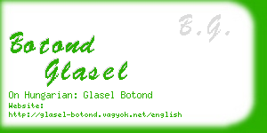 botond glasel business card